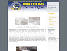 Tablet Screenshot of matelasbeaureve.com